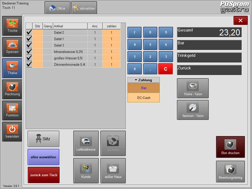 Gastro TSE – Screenshot